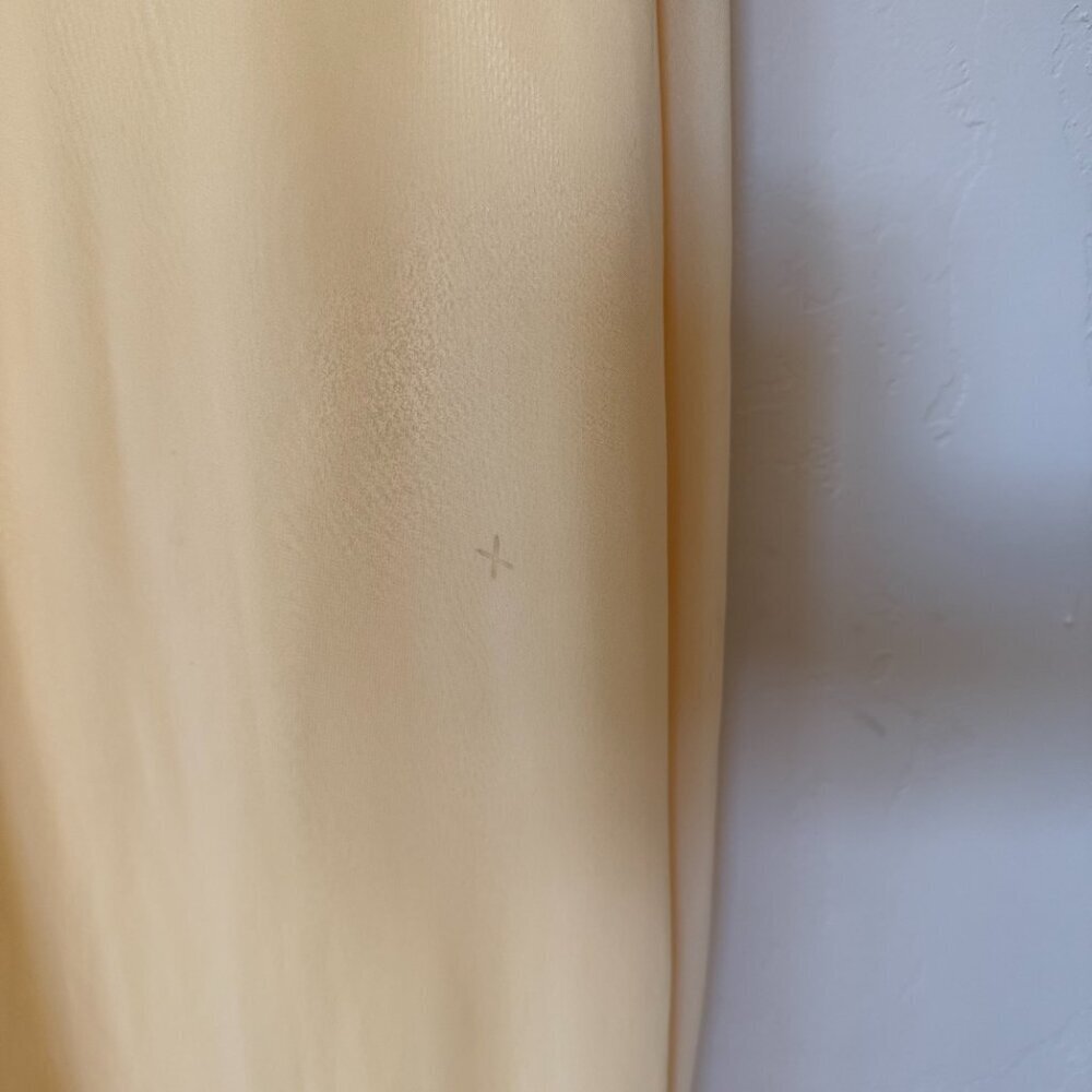 Papell Boutique Yellow Maxi Dress Formal Chiffon Prom Bridesmaid Dress 12 - Picture 4 of 9